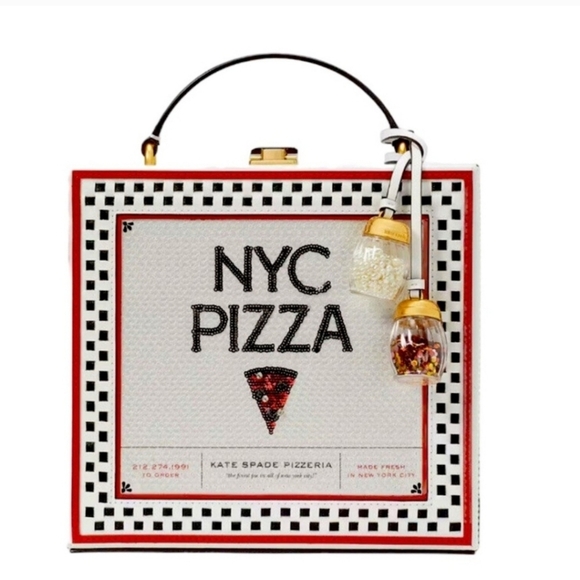 🔹❣️ Host Pick 🔹❣️ 🔆🍕 Kate Spade Sliced 3D Pizza Box Crossbody Bag 🔆🍕 (NIP) - Picture 1 of 7